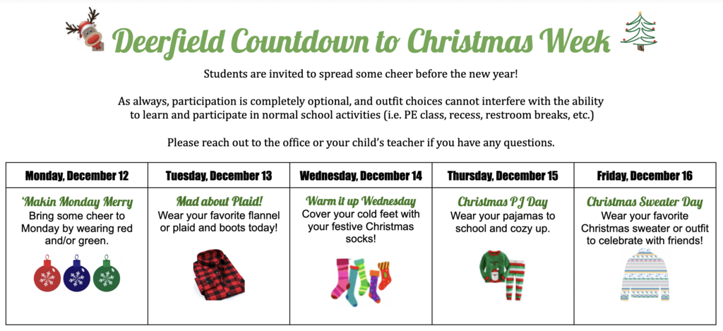 Deerfield Countdown to Christmas Week